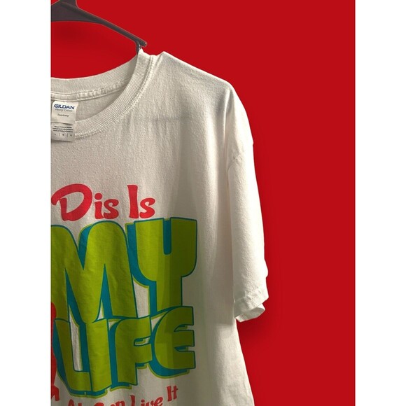 Spectrum Band Dis Is My Life Ah Gon Live It How Ah Want T-Shirt Stripper XL EUC - Picture 3 of 8
